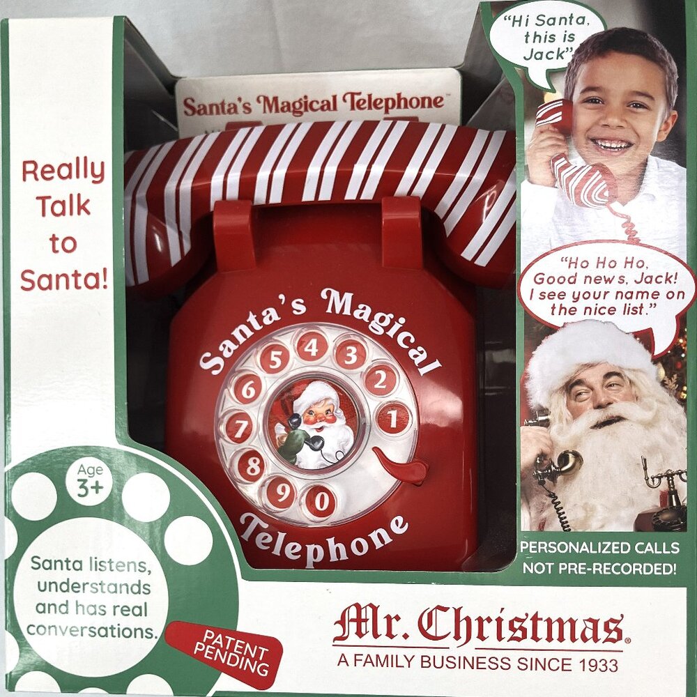 NEW Mr. Christmas Santa’s Magical Telephone Interactive Holiday Phone Toy 2025